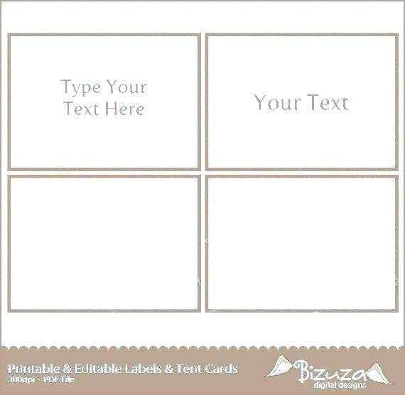 15 Creative Tent Card Template For Pages with Tent Card Template For Pages