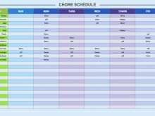 Kitchen Production Schedule Template