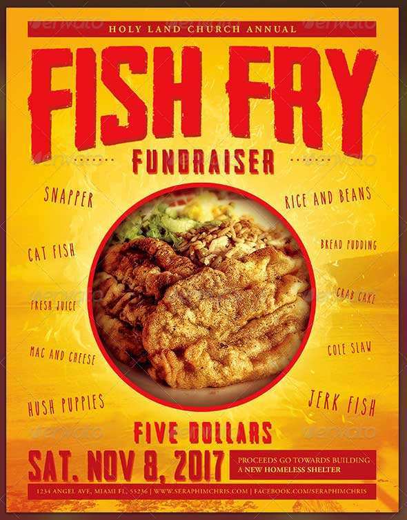 15 Customize Our Free Fish Fry Flyer Template Free PSD File with Fish Fry Flyer Template Free
