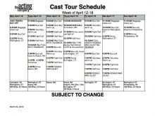15 Customize Our Free Production Schedule Theatre Template Formating with Production Schedule Theatre Template