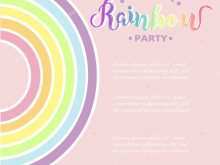 15 Customize Rainbow Birthday Card Template For Free with Rainbow Birthday Card Template
