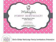 15 Format Kitty Party Invitation Card Template Free Photo with Kitty Party Invitation Card Template Free