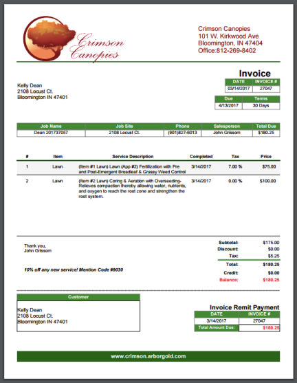 15 Format Lawn Care Invoice Template Templates by Lawn Care Invoice Template