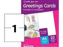 Avery Greeting Card Template 3378