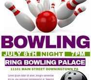 15 Free Printable Bowling Fundraiser Flyer Template PSD File with Bowling Fundraiser Flyer Template