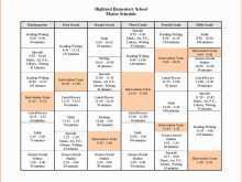 15 Free Printable Class Schedule Template For Elementary Layouts for Class Schedule Template For Elementary