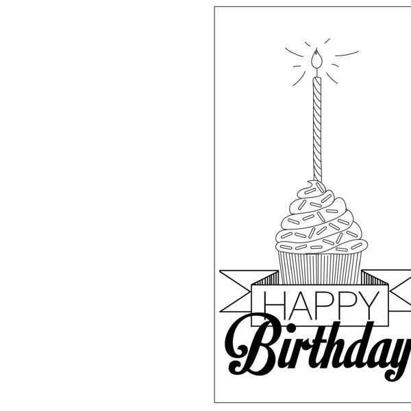 15 Free Printable Happy Birthday Card Templates To Print Download with ...
