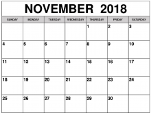 15 How To Create Daily Calendar Template November 2018 in Word with Daily Calendar Template November 2018