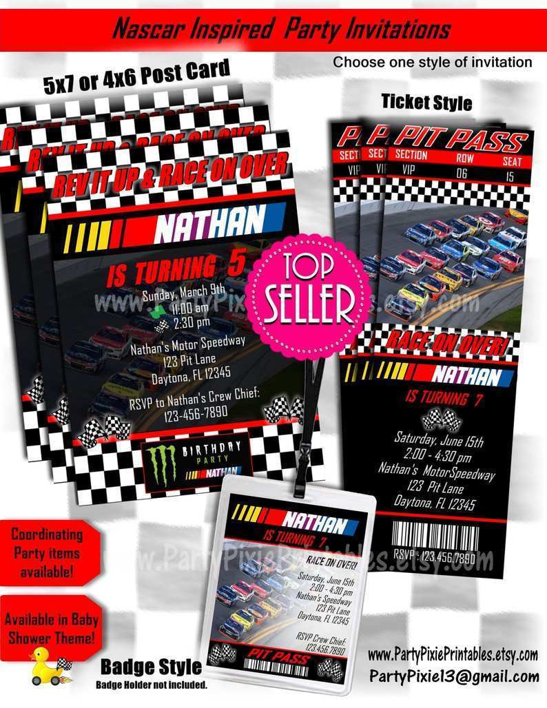 15 How To Create Nascar Birthday Card Template in Photoshop by Nascar Birthday Card Template