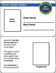 15 Online Spy Id Card Template For Free with Spy Id Card Template