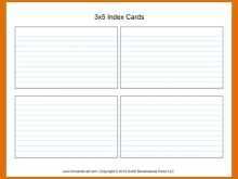 Index Card Word Template 3X5