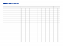 15 Printable Production Schedule Template Free Download by Production Schedule Template Free