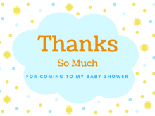 15 Printable Thank You Card Template Baby Gift Formating with Thank You Card Template Baby Gift