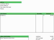 15 Printable Vat Invoice Format Uae Excel Templates by Vat Invoice Format Uae Excel