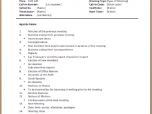 15 Standard Pc Meeting Agenda Template Formating for Pc Meeting Agenda Template