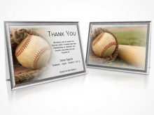 15 Thank You Card Template Baseball Layouts with Thank You Card Template Baseball