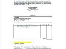 15 The Best Contractor Invoice Template Xls in Photoshop with Contractor Invoice Template Xls