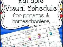 15 The Best Visual Schedule Template For School for Ms Word with Visual Schedule Template For School
