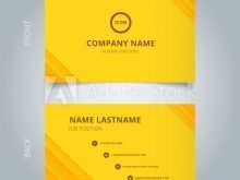 15 The Best Yellow Name Card Template Layouts with Yellow Name Card Template