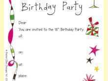 15 Visiting Invitation Card Template For 18Th Birthday in Photoshop by Invitation Card Template For 18Th Birthday