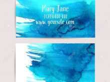 16 Adding Business Card Templates Watercolor in Photoshop with Business Card Templates Watercolor