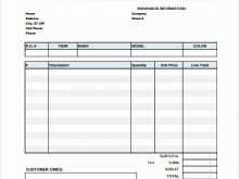 Repair Invoice Template Pdf