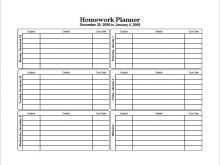 16 Best Weekly Homework Agenda Template Templates with Weekly Homework Agenda Template