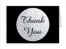 16 Blank Golf Thank You Card Template For Free for Golf Thank You Card Template