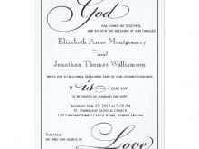16 Blank Wedding Card Invitations Christian for Ms Word for Wedding Card Invitations Christian