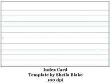 16 Create 4 X 6 Index Card Template For Microsoft Word in Word by 4 X 6 Index Card Template For Microsoft Word