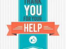 16 Creating Thank You For Your Help Card Template Maker by Thank You For Your Help Card Template