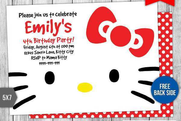 16 Creative Birthday Card Template Hello Kitty With Stunning Design with Birthday Card Template Hello Kitty