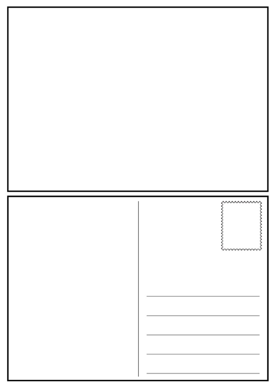 22 Creative Traditional Postcard Template in Word for Traditional In Free Blank Postcard Template For Word