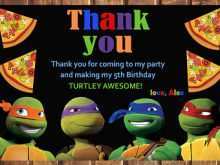 16 Customize Ninja Turtle Thank You Card Template Maker for Ninja Turtle Thank You Card Template