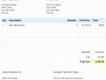 Ebay Vat Invoice Template