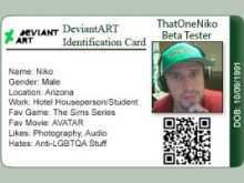 16 Customize Our Free Id Card Template Deviantart Formating with Id Card Template Deviantart
