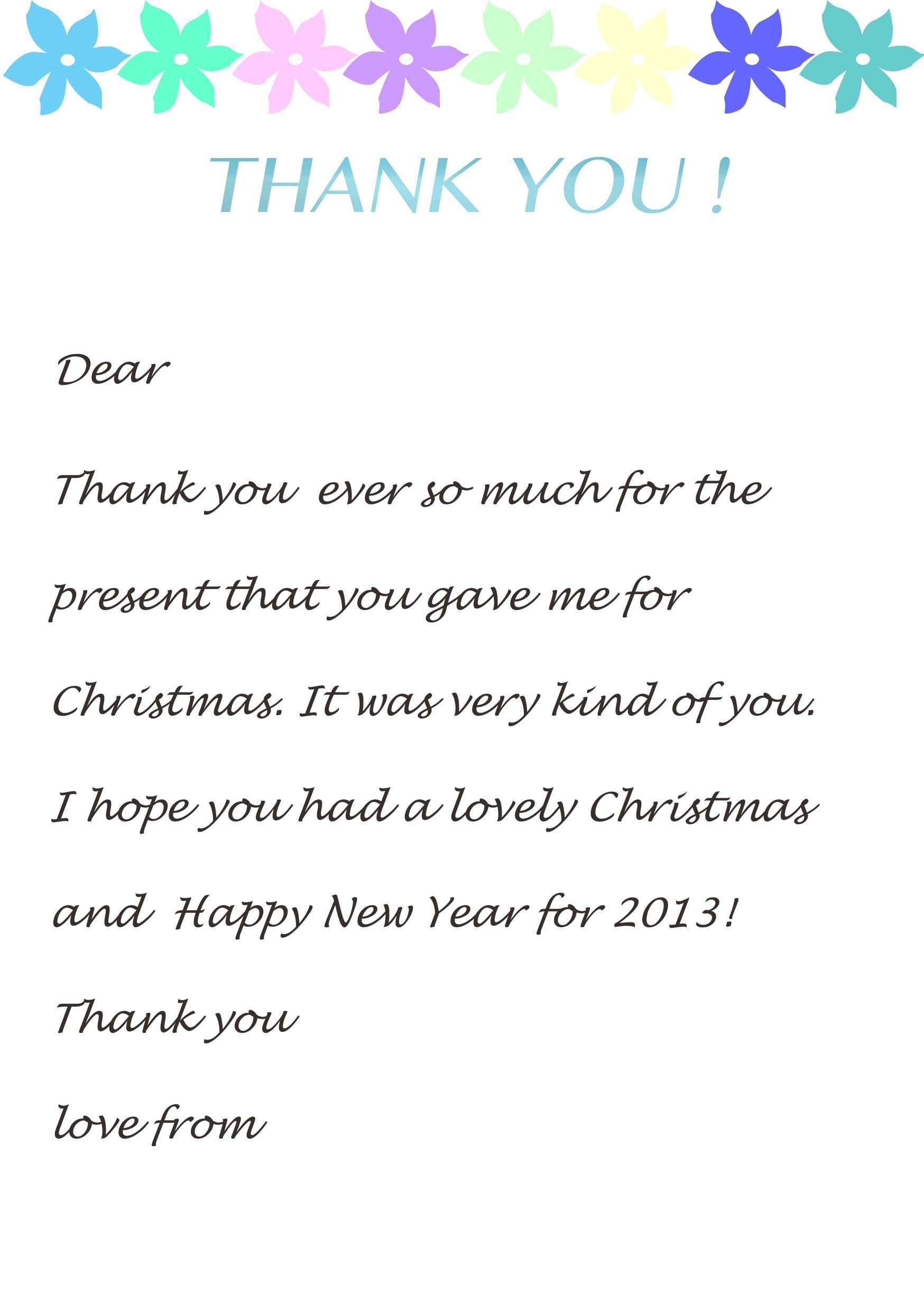 16 Format Christmas Card Thank You Note Template Layouts by Christmas Card Thank You Note Template