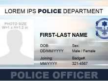 16 Format Law Enforcement Id Card Template Layouts with Law Enforcement Id Card Template