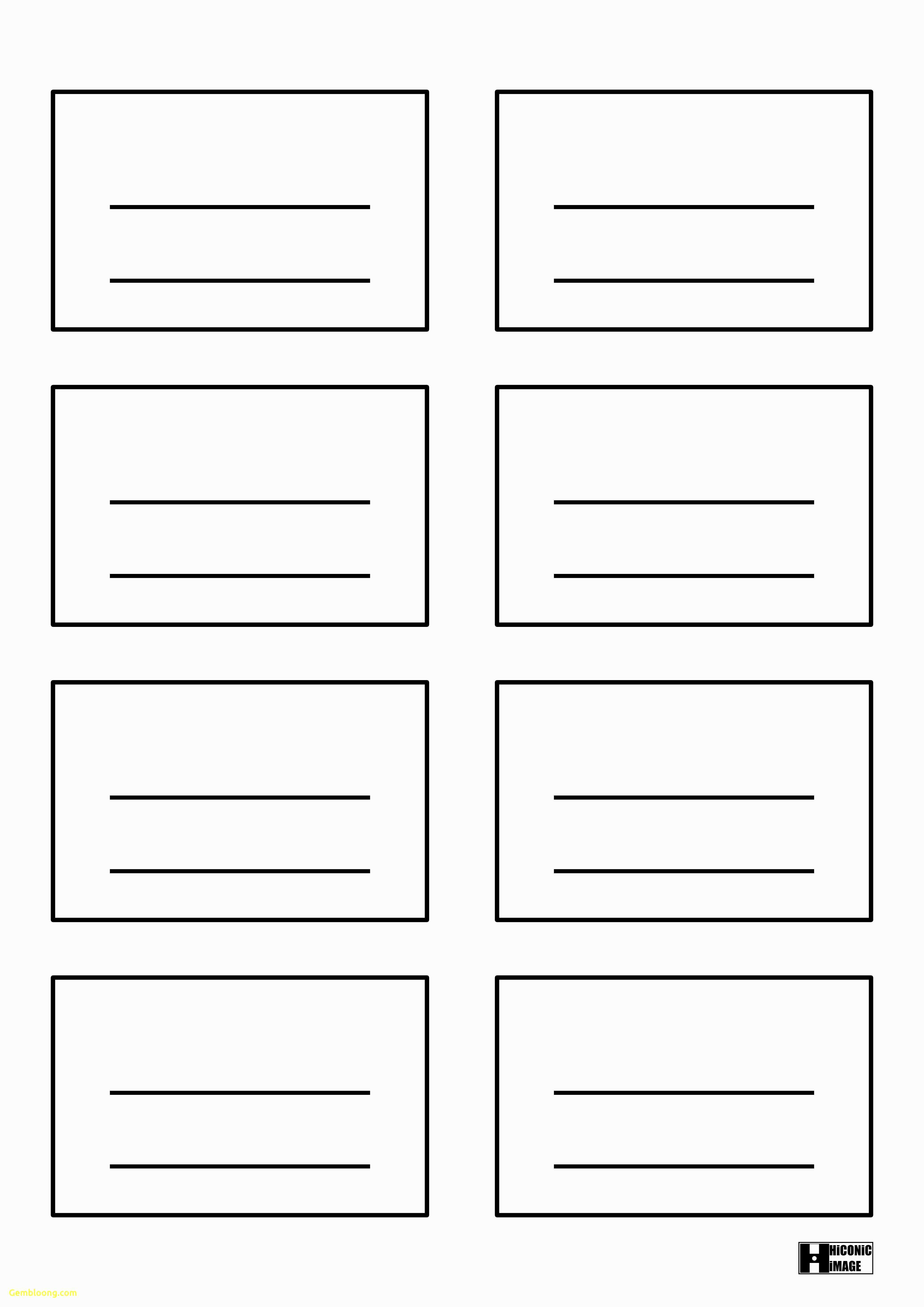 3X5 Note Card Template For Word