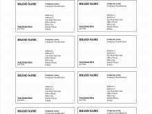 Name Card Templates For Word