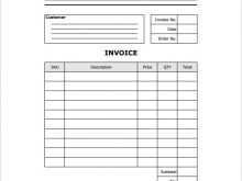 Blank Billing Invoice Template Pdf