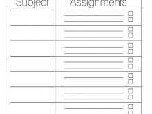 16 Free Printable Editable Homework Agenda Template Templates for Editable Homework Agenda Template