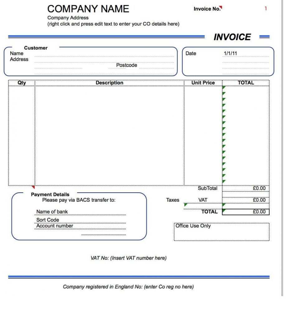 16 Free Printable Invoice Template Excel Uk PSD File with Invoice Template Excel Uk