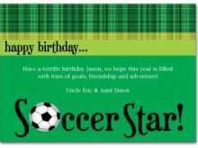 16 Free Printable Soccer Birthday Card Template With Stunning Design with Soccer Birthday Card Template