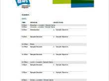16 Free Professional Event Agenda Template for Ms Word by Professional Event Agenda Template