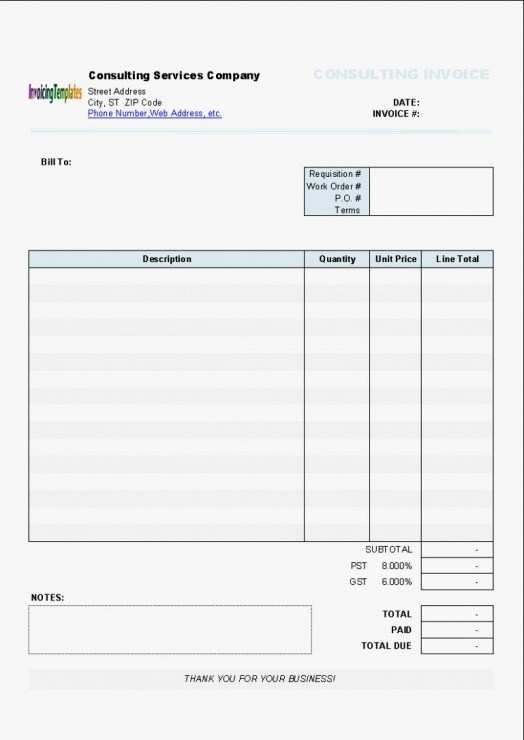 16 How To Create Blank Invoice Template For Microsoft Excel Photo with Blank Invoice Template For Microsoft Excel