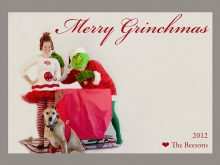 Grinch Christmas Card Template