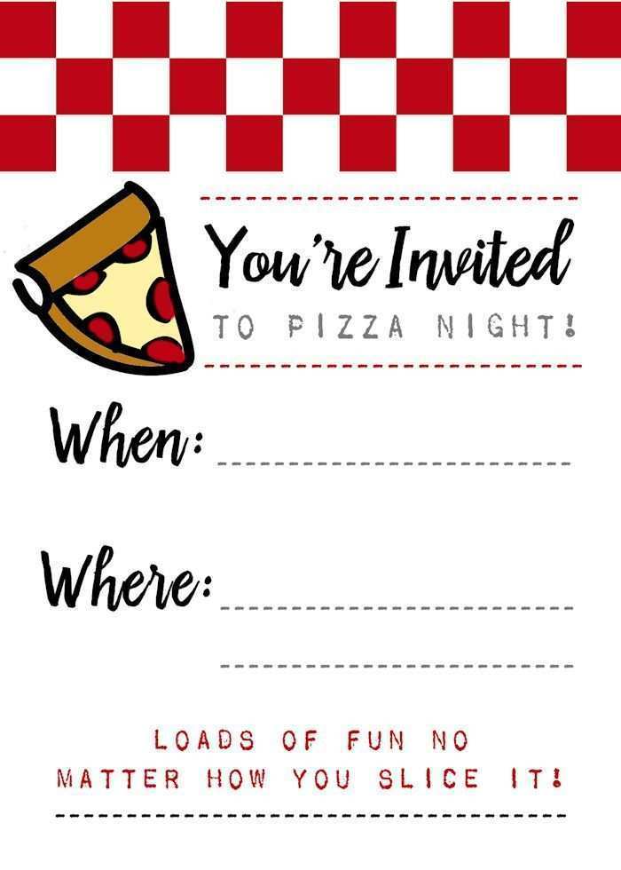 Pizza Party Flyer Template Free