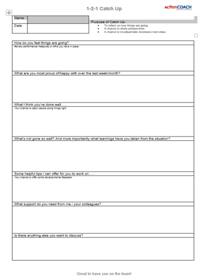 16 Online 121 Meeting Agenda Template In Word For 121 Meeting Agenda 