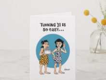 16 Online 31St Birthday Card Template Download with 31St Birthday Card Template